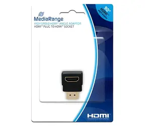 MediaRange HDMI-Adapter 90° schwarz / Adapter / HDMI High Speed / vergoldete Anschlüsse