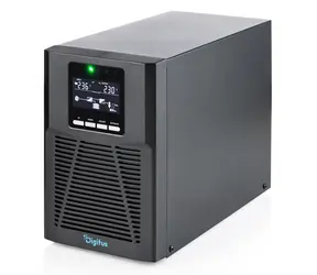 Digitus USV Tower OnLine 1000VA schwarz / USV-Notstromversorgung / 1000 VA / 1000 W / 4X IEC C13 / USB / RS-232