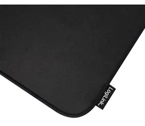 LogiLink Gaming-Mauspad L schwarz / Mauspad / 320 x 270 mm / rutschfest, vernähte Kanten