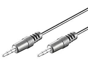 MediaRange / Audiokabel, 3,5-mm-Klinkenstecker / 1 m / schwarz