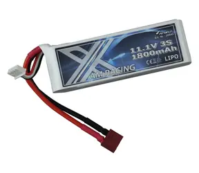AMEWI LiPo-Akku 3S 11,1 V 1800 mAh / 40C/80C / Softcase / T-Stecker