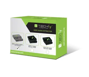 Techly HDMI-Audio-Extraktor schwarz / Toslink / RCA-Ausgang / max. 1080p