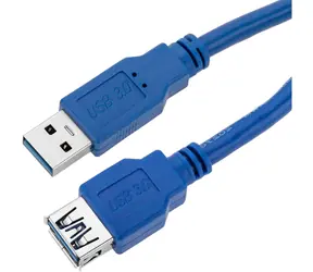 Techly USB-A-Verlängerungskabel blau / Verlängerungskabel / USB-A - USB-A / 3 m / USB 3.2 Gen 1 (5 Gbit/s)