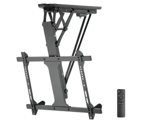 LogiLink Elektrische TV-Deckenhalterung Schwarz / Deckenhalterung für Fernseher / 32-70 Zoll / VESA 600x400 / bis zu 35 kg