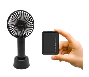 RealPower Mobile Bundle Ventilator + PB-10000mini HD / Set / Ventilator 1200 mAh / Powerbank 10000 mAh
