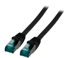 EFB CAT6A S/FTP 30 m schwarz / Patchkabel / RJ45-RJ45 / LSZH / 500 MHz