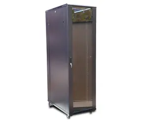 Extralink 42U 800x800 schwarz / Rack-Schrank / 19" / Breite 800 mm / Tiefe 800 mm / Tragfähigkeit 1400 kg