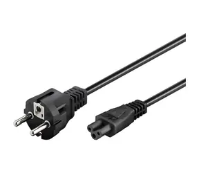 Goobay 93586 schwarz / Stromkabel / Schuko - C5 / 1,8 m