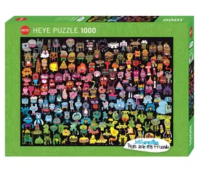 HEYE Puzzle Pens are my Friends: Doodle Rainbow / 1000 Teile / 70 x 50 cm