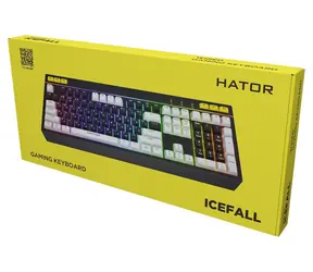 Hator Icefall schwarz / Gaming-Tastatur / kabelgebunden / hintergrundbeleuchtet / US-Standard