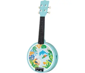 GOKI Kinderbanjo aus Holz / Musikinstrument / 4 Nylonsaiten / 52 cm