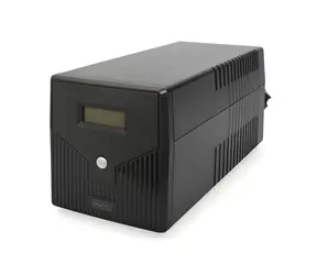 Digitus Line-Interactive USV / USV-Notstromversorgung / 2000 VA / 1200 W / 12 V / 9 Ah, 2x Akkus / 4X Schuko / USB / RJ45 / LCD