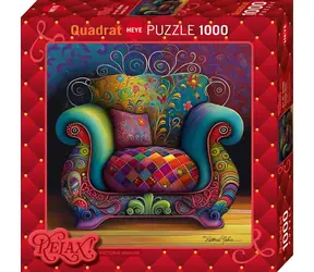 HEYE Puzzle Relax! Entspannungssessel / 1000 Teile / Quadratisches Format / 56 x 56 cm