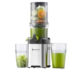 AMZCHEF CE-ZM1902M-SV silber / Slow Juicer / Freihändig / 118 mm Einfüllöffnung / Rückwärtsgang