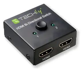 Techly 108606 Schwarz / HDMI-Switch / Bidirektional 2x1 / 4K 60Hz
