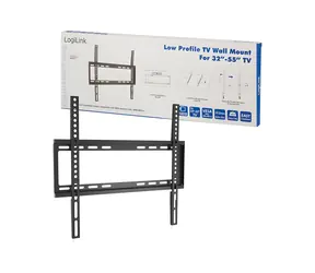 LogiLink BP0009 schwarz / TV-Wandhalterung / VESA / 32" bis 55" / bis 35 kg / fest