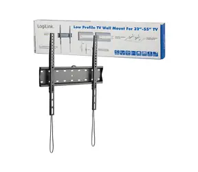 LogiLink BP0013 schwarz / TV-Halterung / VESA / 32" bis 55" / bis zu 40 kg / fest