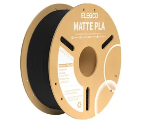 Elegoo PLA Filament, matt schwarz / Filament für 3D-Drucker / PLA / 1,75 mm / 1 kg