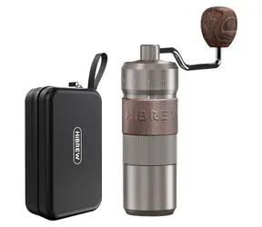 HiBREW G4B / Kaffeemühle / manuell / Mahlgrad einstellbar / Aluminium, Glas