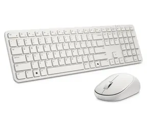 DELL Pro 5 KM526 US Light Ash / Kabelloses Tastatur- und Maus-Set / US-amerikanisches internationales Layout / USB 2,4-GHz-Empfänger