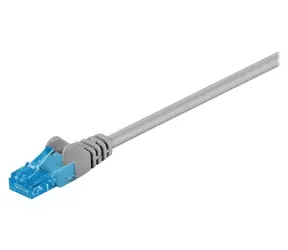 Goobay Patchkabel Cat6A U/UTP 1 m grau / Patchkabel / RJ-45