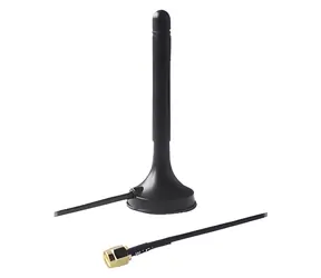 Teltonika magnetische WLAN-Antenne mit RP-SMA-Anschluss, 3 dBi / Antenne / RG174-Kabel, 1500 mm / schwarz