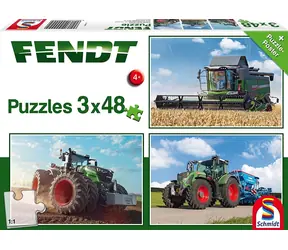 Schmidt Puzzle Fendt Traktoren / 3x48 Teile / 26,3 x 17,8 cm