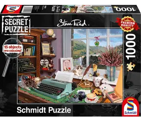 Schmidt Puzzle Secret On the desk / 1000 Teile / 15 versteckte Details