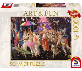 Schmidt Puzzle Kunst & Spaß: Frühling 2024 / 1000 Teile / 69,3 x 49,3 cm
