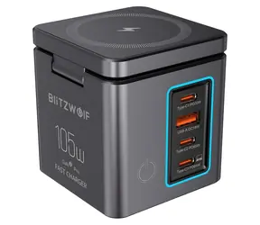 BlitzWolf BW-i113 / Wandladegerät / 105 W / GaN / USB-A + 3x USB-C
