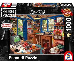 Schmidt Puzzle Geheime Vaters Werkstatt / 1000 Teile / 15 versteckte Details