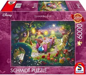 Schmidt Puzzle Alice im Wunderland: Die Teeparty des verrückten Hutmachers / 6000 Teile