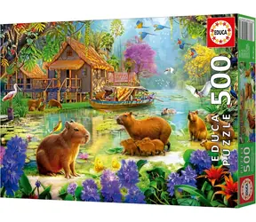 Educa Puzzle Capybara Village / 500 Teile