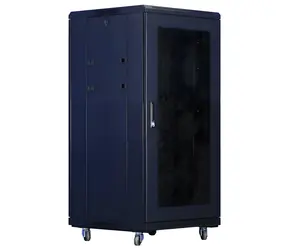 Xtendlan 18U/600x1000 schwarz / Rack-Schrank / 19" / perforierte Tür und Rückwand