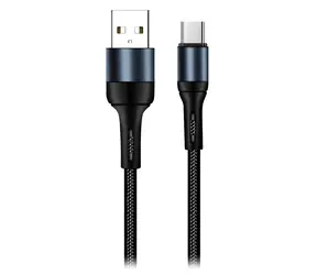 Colorway: Schwarz / Datenkabel: USB-A auf USB-C / 2,4 A / 1 m