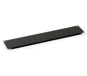 Xtendlan 19" schwarz / Abdeckplatte / 2 HE / Metall