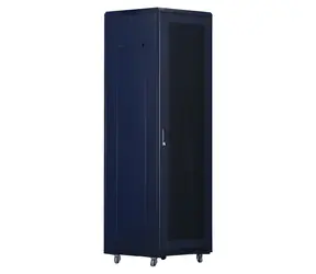 Xtendlan 47U/800x1000 schwarz / Rack-Schrank / 19" / perforierte Doppeltüren / perforierte Rückwand