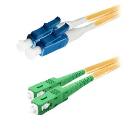 Xtendlan Optisches Patchkabel LC-SC APC 3 m / Optisches Patchkabel / 9/125 Duplex / G.652d / LSZH