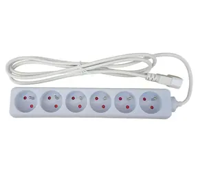 Xtendlan Verlängerungskabel C14 zu USV / Verlängerungskabel / 6 Steckdosen / 2 m / 230 V / 10 A