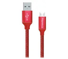 Colorway: Rot / Datenkabel / USB-A - Micro-USB / 2,1 A / 1 m