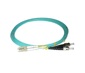 Xtendlan FO Patchkabel LC-ST / Optisches Patchkabel / 10 m / 50/125 OM3 Duplex / LS0H