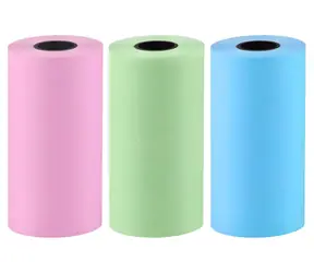 HELMER Rollen für Drucker TP01/TP02 / Etiketten auf Rollen / 55 x 25 mm / 3 Stück / farbig