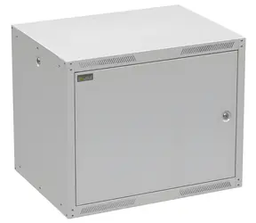 Solarix GrandN DUO 9U 450mm / Wandschrank / Tür aus Metallblech / RAL 7035