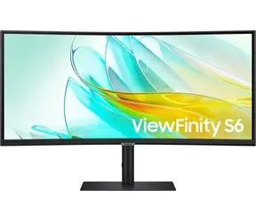 34" Samsung ViewFinity S6 LS34C652UEUXXE Schwarz / Monitor / 3440 x 1440 / 21:9 / 100 Hz / HDMI / DP