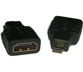LogiLink AH0010 HDMI Micro - HDMI schwarz / Adapter / Micro HDMI (M) auf HDMI (F)