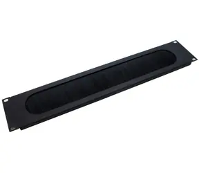 Xtendlan Patchpanel mit Bürste 2HE / Patchpanel / 2HE / 19"-Rack / Mit Bürste
