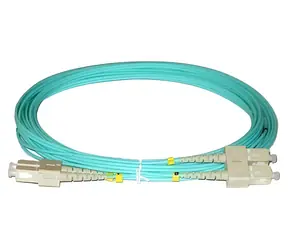 Xtendlan FO Patchkabel SC-SC / Optisches Patchkabel / 5 m / 50/125 OM3 / Duplex / LS0H