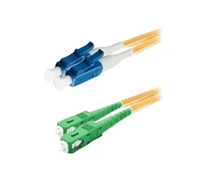 Xtendlan FO Patchkabel LC-SC/ APC / Optisches Patchkabel / 10 m / 9/125 Duplex / G.657.A1 ultraflexibel / LS0H