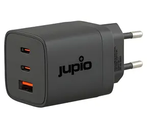 JUPIO Triple GaN Ladegerät 65W / Ladeadapter / GaN / 2x USB-C + USB-A