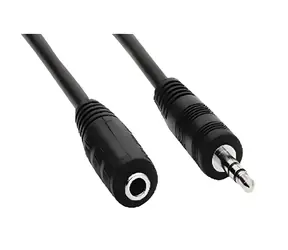 OEM Verlängerungskabel mit 3,5-mm-Klinkenstecker, 5 m (Stecker/Buchse)